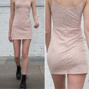Brandy Melville Pink Floral Mini Dress